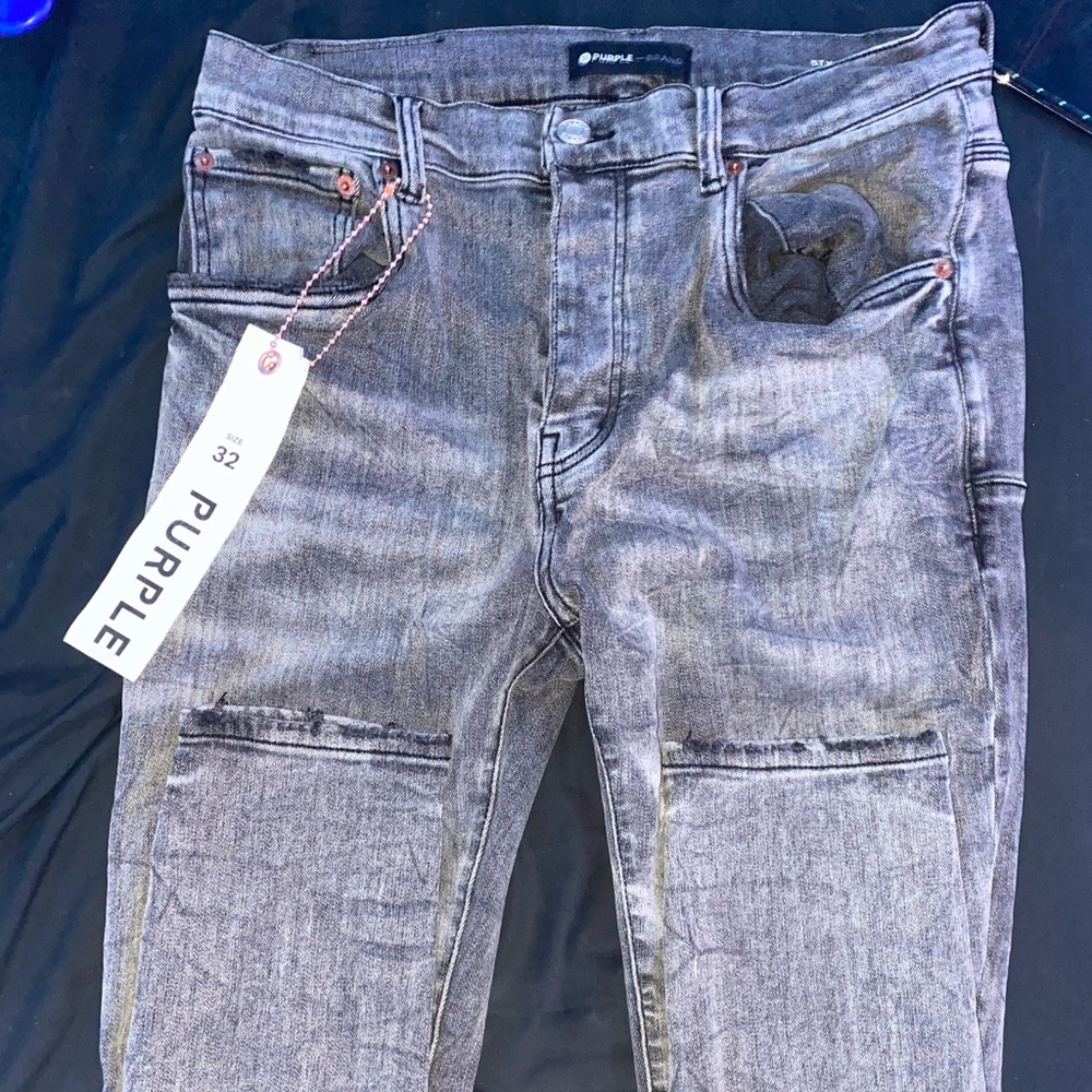 Purple jeans